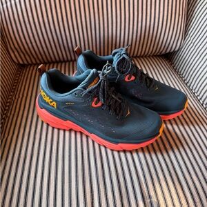 Woman’s Hoka Challenger ATR 6. Size 7. Excellent condition. Blue Pink Orange